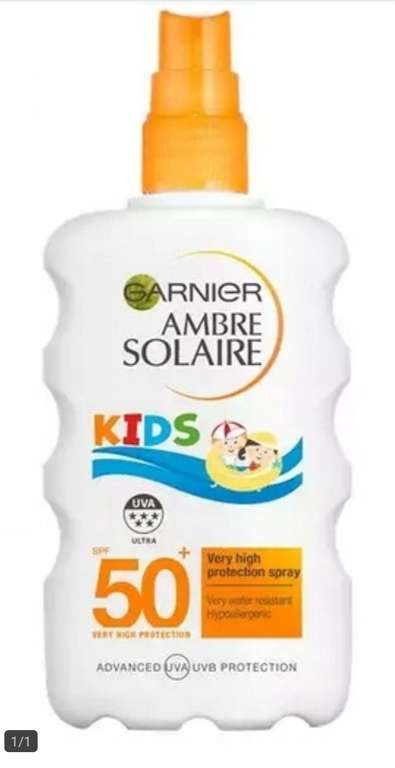 Krem do opalania z filtrem UV Garnier Ambre Solaire Kids SPF50 +