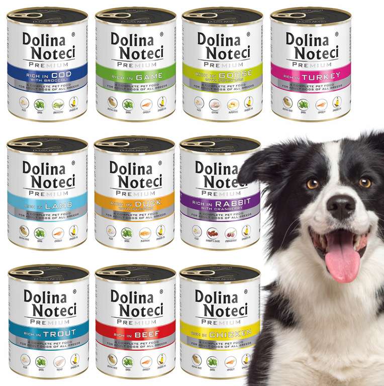Mokra karma dla psa DOLINA NOTECI 10 x 800g mix 10 smaków @Allegro Days