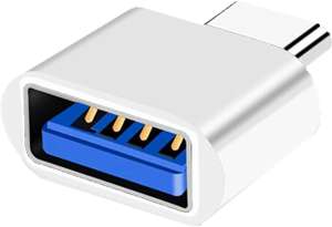 Adapter/przejściówka OTG USB-C/USB-A (czarna/biała)