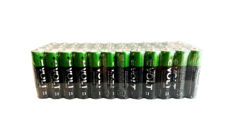Baterie alkaliczne e-volt 48 sztuk, przy zakupie 2 opakowań (0,62zł/sztuka)