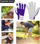 Damskie/męskie skórzane rękawice ogrodnicze odporne na kolce rękawice robocze ogrodowe - rozmiar M
