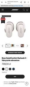 Słuchawki Bose Earbuds Quietcomfort II - fabrycznie odnowione