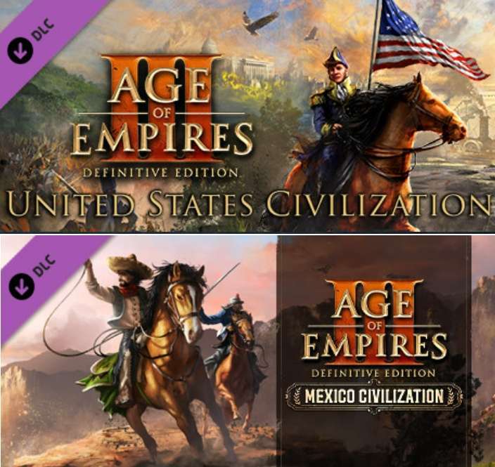 Age of Empires III: Definitive Edition United States + Mexico Double pack - DLC / Age of empires III Definitive Edition za 25,19 zł @ Steam
