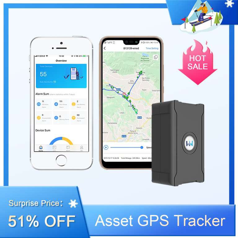 Lokalizator GPS do samochodu w razie kradzieży - Do 30 dni czuwania za $16.05
