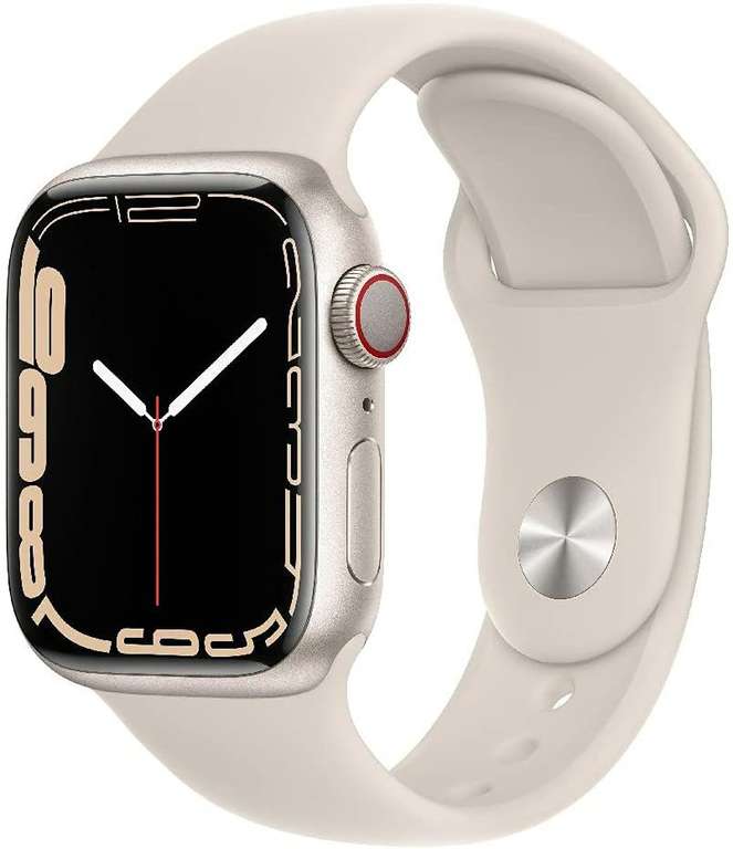 Apple Watch Series 7 GPS + Cellular, 41 mm Kolor Starlight / księżycowa poświata 449.41€ (z pl vat i dostawą)
