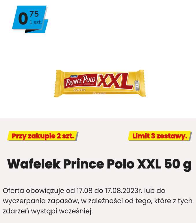 Prince Polo XXL 50g (tylko 17.08)