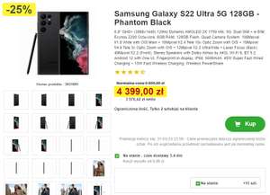 Smartfon Samsung Galaxy S22 Ultra 5G 8/128 Czarny Proshop.pl