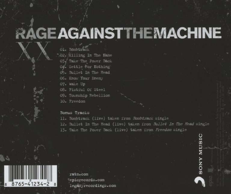 Rage Against The Machine - Xx (20th Anniversary Edition) płyta Cd