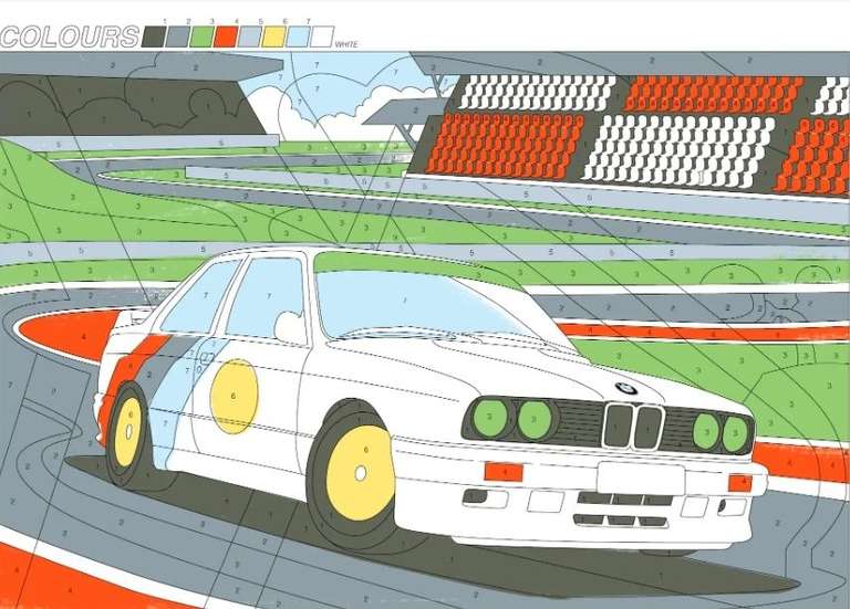 BMW - kolorowanki i papierowe modele za darmo do pobrania