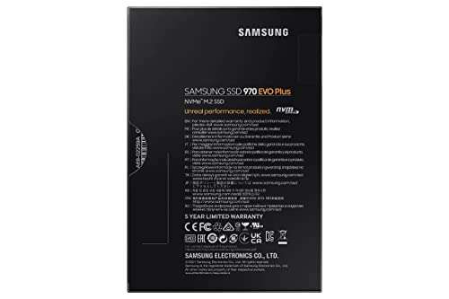 Dysk Samsung 970 EVO Plus M.2 NVMe SSD (MZ-V7S1T0BW), 1 TB, PCIe 3.0, 3.50 - 52,4€