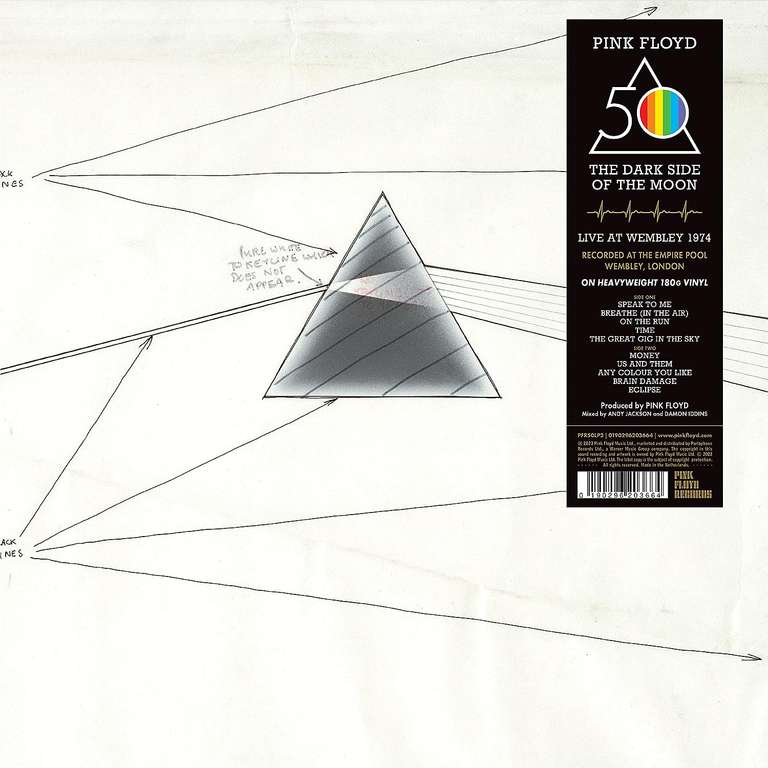 The Dark Side Of The Moon - Live At Wembley 1974 (vinyl) - Pink Floyd