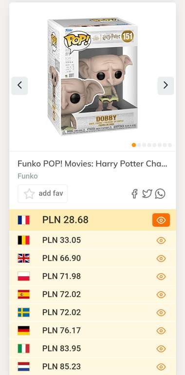 Figurki Funko Pop z amazon.fr - Takemura Cyberpunk 2077, Pikachu, Zgredek, Harry Potter, Thanos itd.