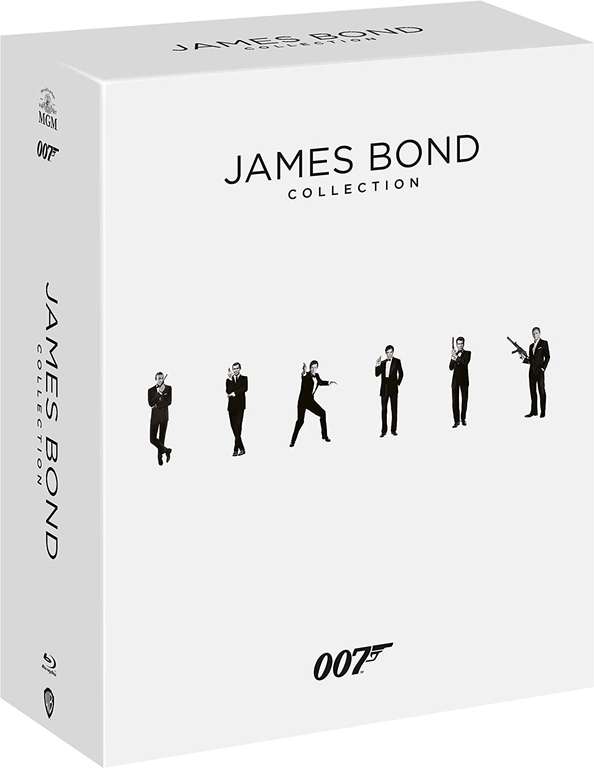 Kolekcja 24 filmów z Jamesem Bondem (24 płyty Blu-Ray, 21 filmów z polską wersją) @Amazon.pl