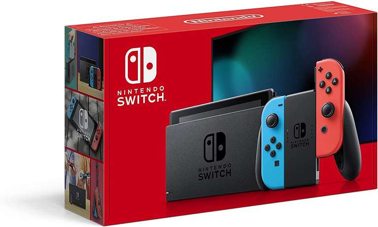 Konsola Nintendo Switch v2 2019 Amazon.pl Czerwono-Niebieska/Szara