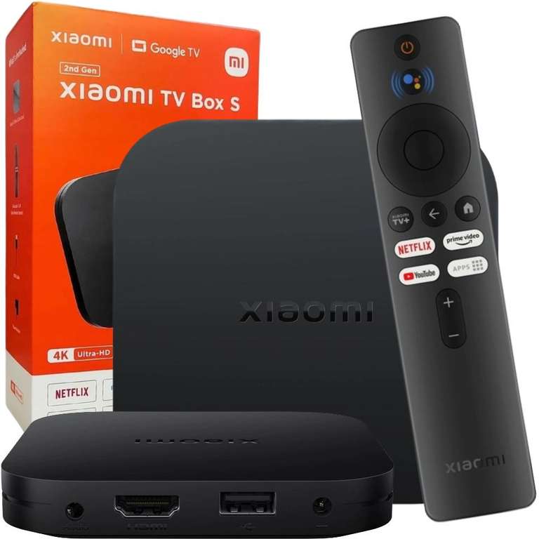 Odtwarzacz multimedialny 4K XIAOMI MI Box S Smart TV 2-Gen Czarny