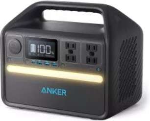 Anker PowerHouse 535 , Przenośna stacja zasilająca, 512 Wh, 500W, akumulator LiFePO4