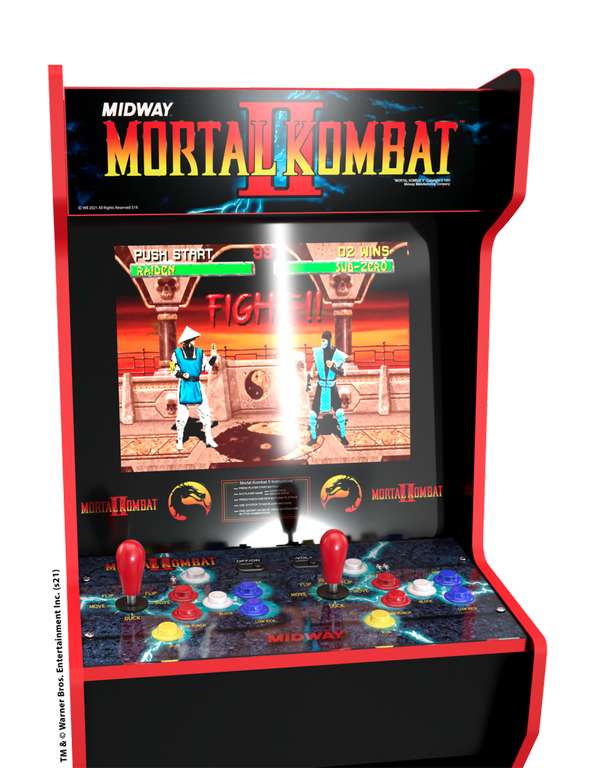 Konsola stacjonarna automat z motywem Mortal Kombat II - 12 gier arcadowych (17" / 147 x 58 x 48 cm / 35 kg) Arcade1UP