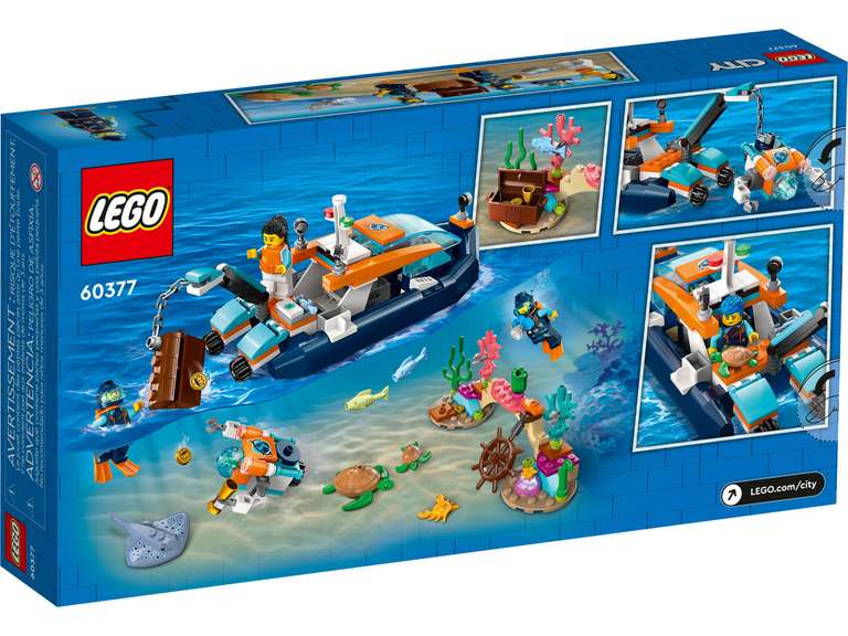 LEGO 60377 City - Łódź do nurkowania badacza