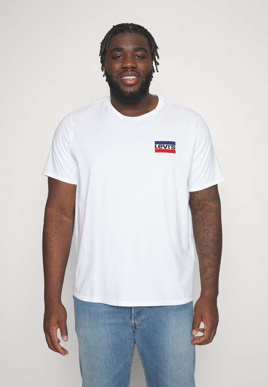 Levi's Plus 2 PACK - męskie t-shirty basic, 100% bawełna, duże rozmiary @Lounge by Zalando