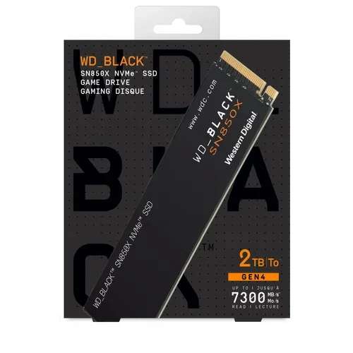 Dysk SSD WD Black SN850X 2TB M.2 (PCIe Gen4) NVMe WDS200T2X0E @Neonet
