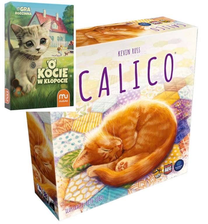 gra planszowa Calico + O kocie w kłopocie