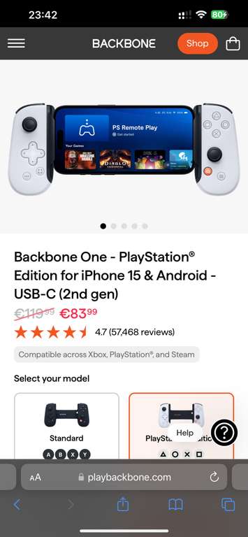 Backbone One for iPhone 15 & Android - USB-C (2nd gen)