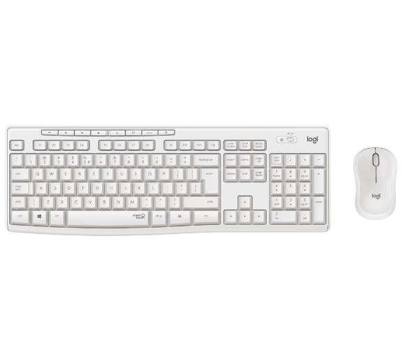 Zestaw bezprzewodowy klawiatura + mysz Logitech MK295 (biały)