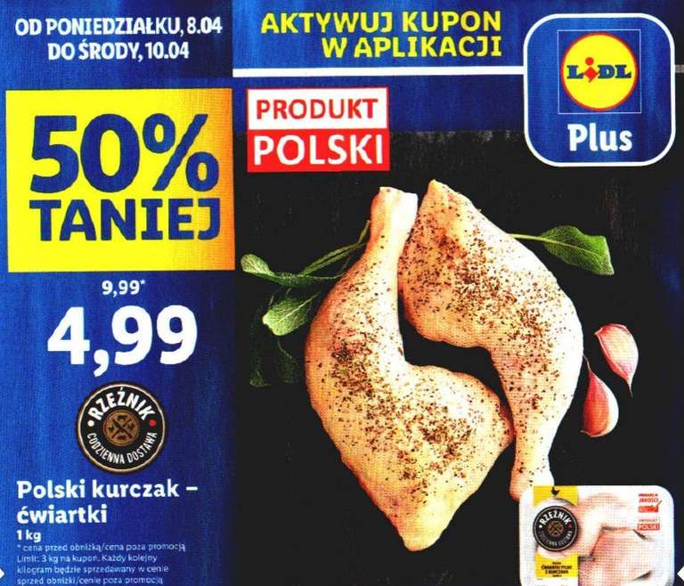 Polski kurczak ćwiartki - Lidl