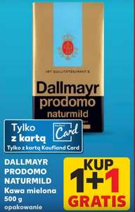 Dallmayr Prodomo Naturmild Kawa mielona 500g 1 + 1 gratis @Kaufland