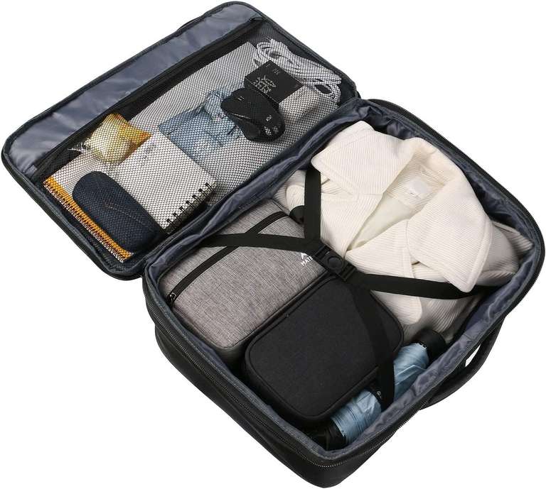MATEIN Plecak walizkowy, bagaż podręczny, możliwość rozszerzenia, 50 x 35 x 20 cm