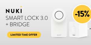 Nuki Smart Lock 3.0 + Bridge - 15% Cena w promocji 209 EUR