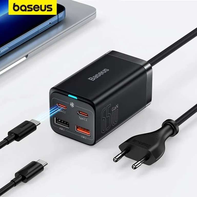 Baseus GAN3 Pro | Ładowarka sieciowa zasilacz 4x USB-A USB-C PD QC4.0 65W 21.78 USD