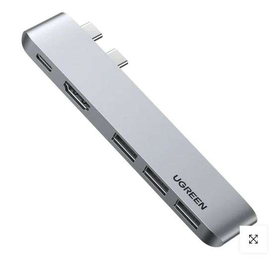 Adapter hub USB-C 5 w 2 UGREEN dla MacBook Pro