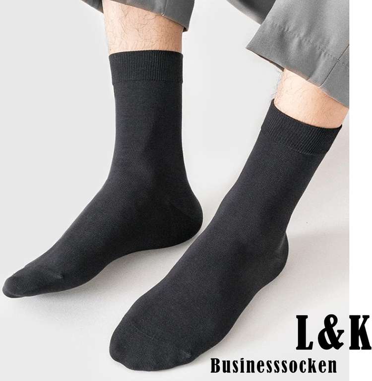L&K Skarpety biznesowe bawełniane 12 par/kpl