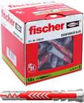 Fischer 538241 Duopower Kołki Uniwers 8 x 65, 50 Sztukalne