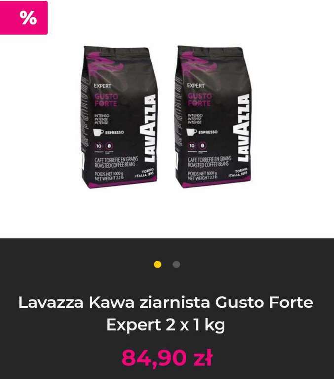 Kawa ziarnista Lavazza Gusto Forte Expert 2x1kg