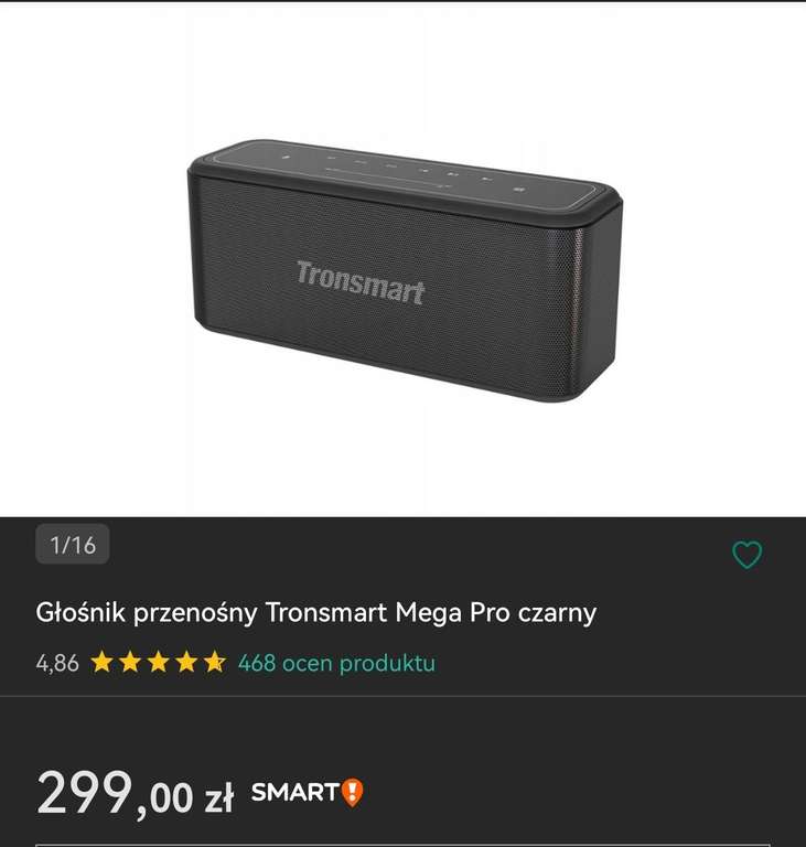 Głośnik bezprzewodowy Tronsmart Mega Pro