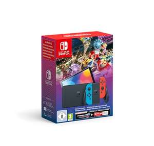 Konsola Nintendo Switch Oled + Gra Mario Kart 8 Deluxe + 3 Miesiące Nintendo Switch Online | Amazon | 345,61€