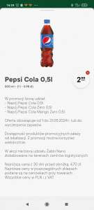 Pepsi Cola/Zero/Mango 500ml za 2,99 żabka nano