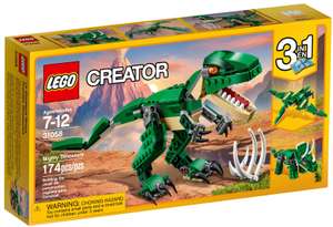 LEGO Creator 3 w 1 31058 Potężne dinozaury - Tylko dla Amazon Prime