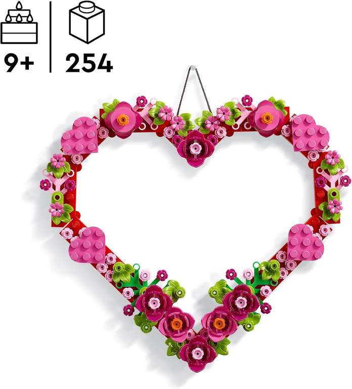 LEGO 40638 Ozdoba w kształcie serca | darmowa dostawa z Amazon Prime