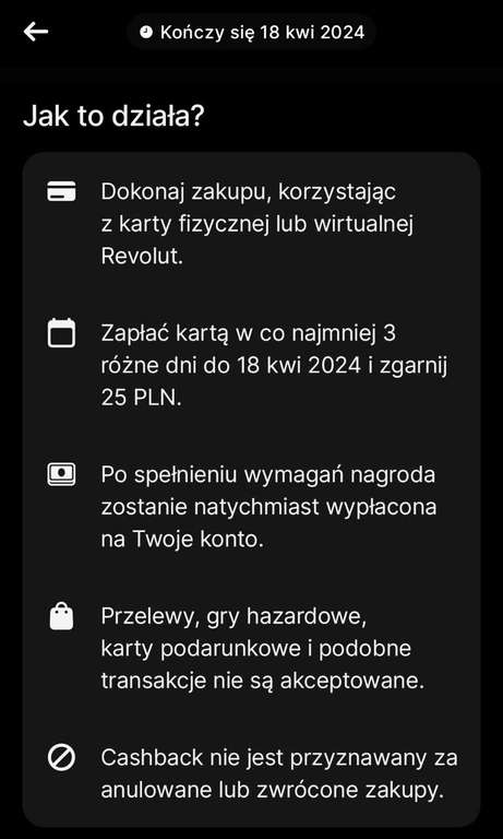 25 zł za 3 transakcje - Revolut, dla wybranych