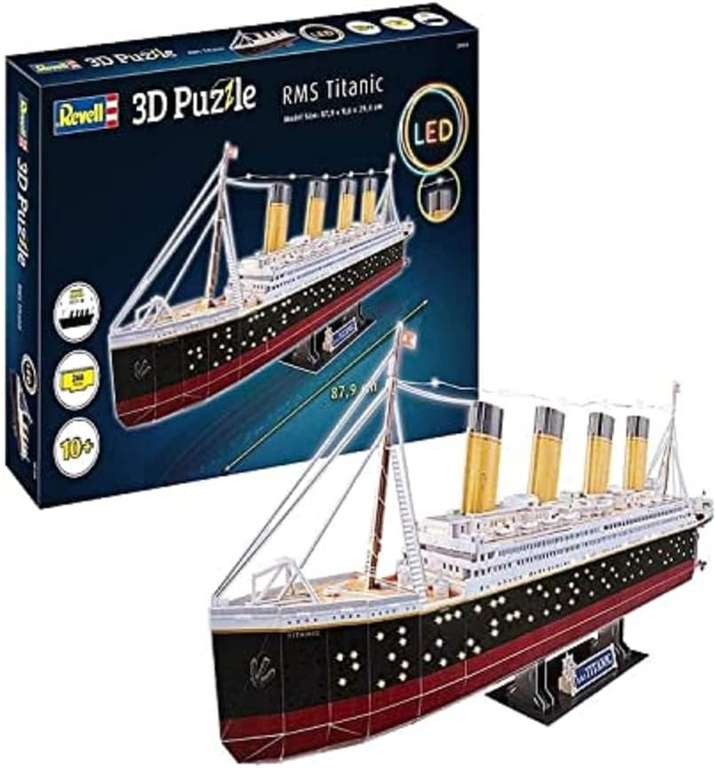 Revell 3D Puzzle RMS Titanic Puzzle 3D, Wielokolorowe, 266 Elementów, LED, ‎00154