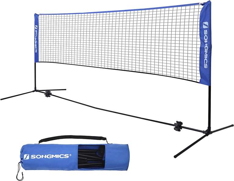 Siatka do gry (badmintona, tenisa) na stelażu z regulacją wysokości, 5m x 1.07-1.55m @ Amazon