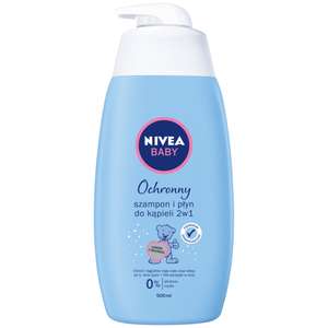 NIVEA Baby ochronny szampon i płyn do kąpieli dla dzieci, 500 ml - przy zakupie 2 sztuk