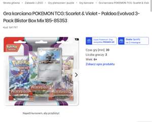 Pokemon tcg, scarlet & violet Paldea Evolved 3-Pack Blister