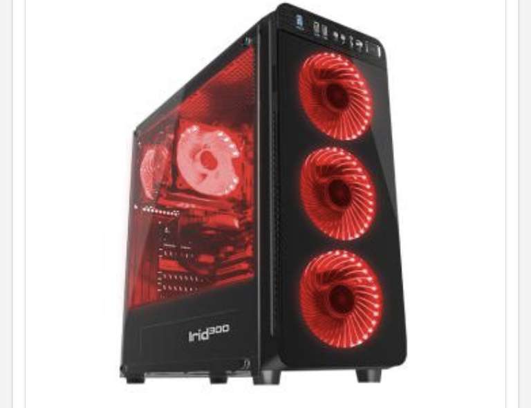 Obudowa komputerowa Genesis Irid 300 (czerwony)