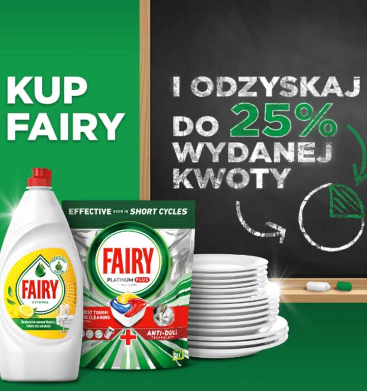Kup produkty marki Fairy i odzyskaj do 25% wartości poniesionych kosztów. Akcja Fairy i EverydayMe na początek roku szkolnego!