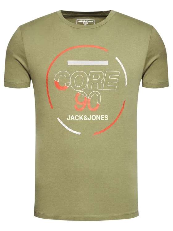 T-Shirt JACK&JONES Star 12190144 Zielony Regular Fit 100% bawełna, rozmiary S, M, L @ Modivo