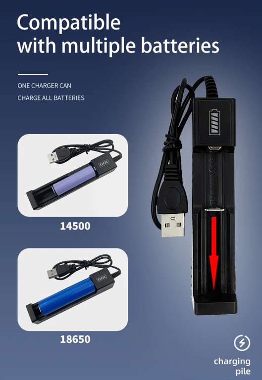 Ładowarka do akumulatorów 18650 USB | Darmowa dostawa z CN | $ 0.03 @ Aliexpress
